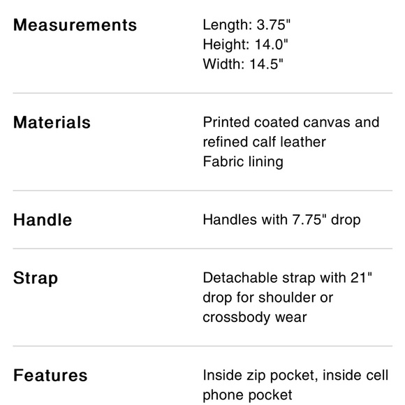 Graham Structured Tote Bag With Coach Monogram Print - Picture 5 of 12